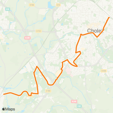 Choletbus Le Cormier map