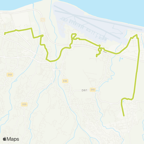 Citalis CAF Beauséjour<>Station Chaudron map