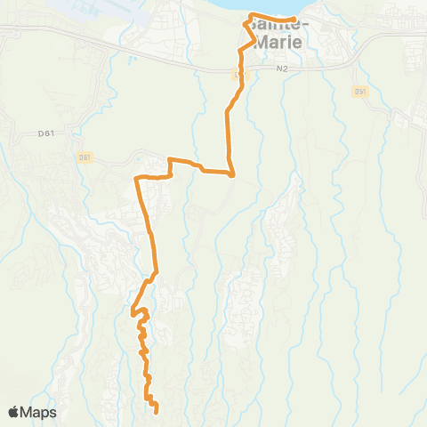 Citalis Piton Cailloux<>Hôtel de ville de Ste Marie map