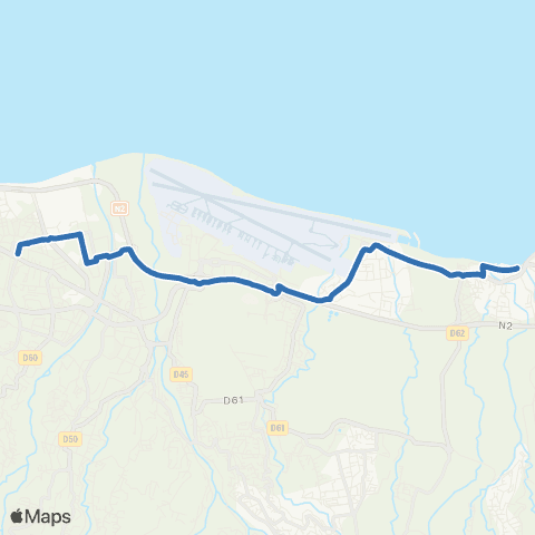 Citalis Hôtel de ville de Ste-Marie<>Station Chaudron map