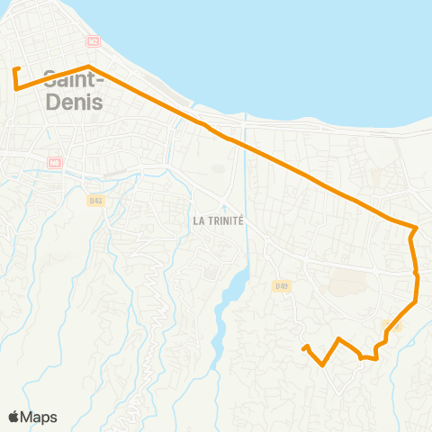 Citalis Station Bancoul<>Hôtel de Ville de St Denis map