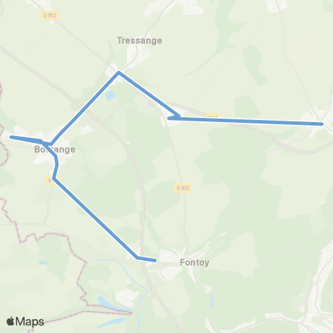 TeMo'B (Citéline) Angevillers Place <-> Fontoy Collège map