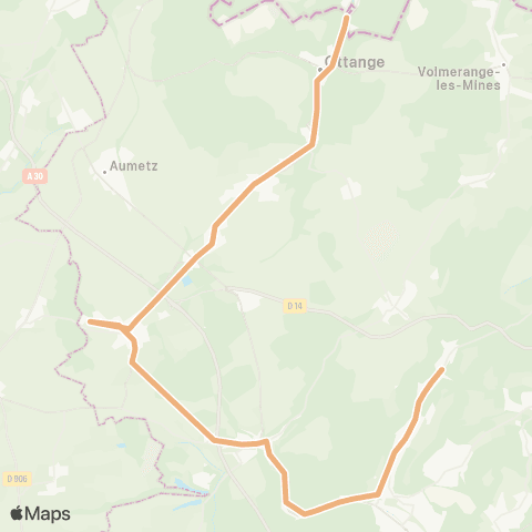 TeMo'B (Citéline) Ottange Cité St Paul - Fontoy Collège map