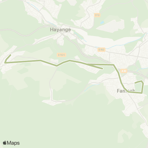 TeMo'B (Citéline) Neufchef Pharmacie <-> Fameck Zone Artisanale map