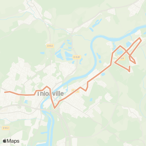 TeMo'B (Citéline) Thionville Linkling 3 - Yutz Aéroparc map