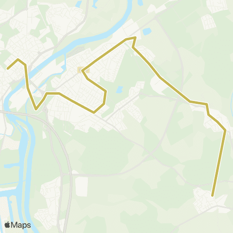 TeMo'B (Citéline) Thionville Foch <-> Stuckange Liberté map