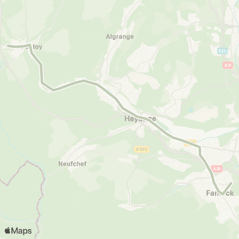 TeMo'B (Citéline) Fontoy Collège - > Fameck Lycée map