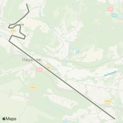 TeMo'B (Citéline) Konacker Stand <-> Fameck Lycée map