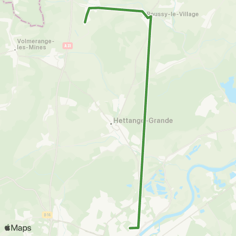 TeMo'B (Citéline) Zoufftgen - > Thionville Foch map