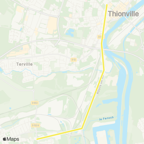 TeMo'B (Citéline) Navette Travaux Rd18 (Maisons neuves) map