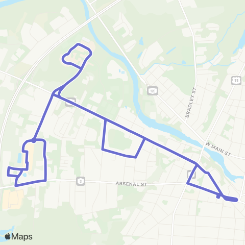 CitiBus Coffeen Street - JCC map