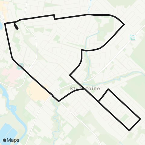 exo Laurentides Saint-Jérôme (Saint-Antoine) map