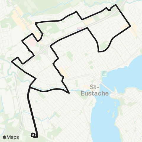exo Laurentides Deux-Montagnes - Saint-Eustache (Centre) map