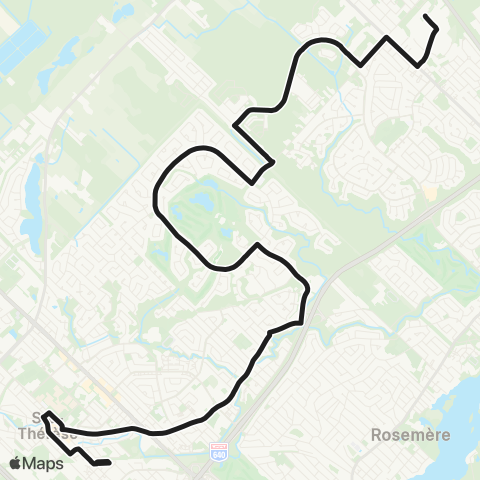 exo Laurentides Sainte-Thérèse - Blainville map