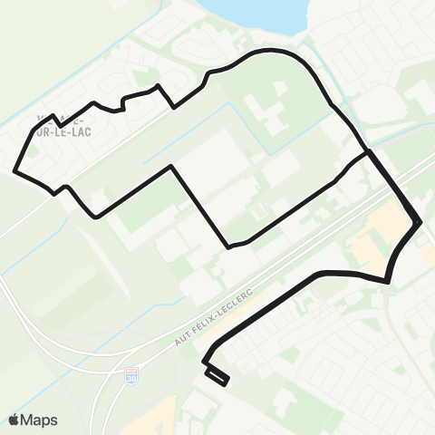 exo La Presqu'Île Terminus Vaudreuil - Joseph-Carrier map