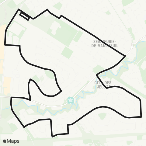 exo La Presqu'Île Terminus Vaudreuil - Émile-Bouchard - Floralies map