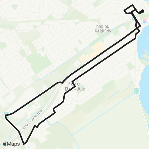 exo La Presqu'Île Gare Dorion / Chicoine / St-Antoine map
