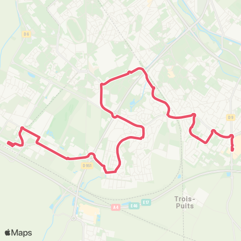 Grand Reims Mobilités Gare Champagne TGV <> C.Cial Cormontreuil map