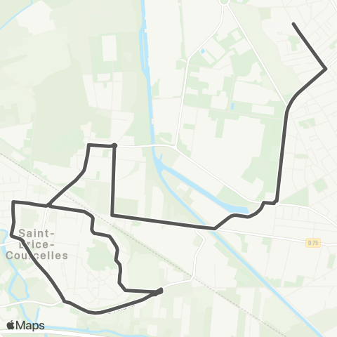 Grand Reims Mobilités St Brice Gare <> Trois Fontaines map