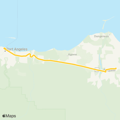 Clallam Transit Commuter map