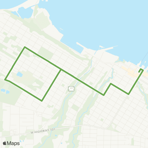 Clallam Transit Cherry Hill map