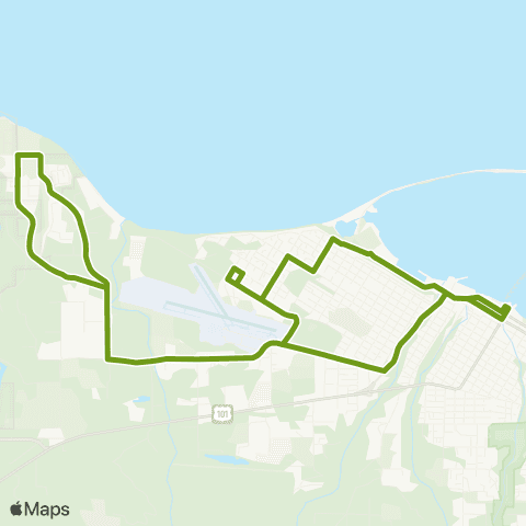 Clallam Transit Westside map