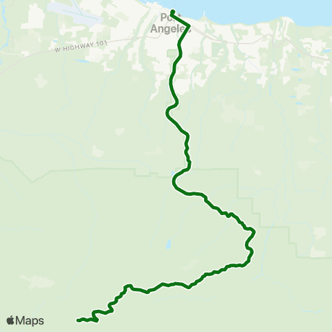 Clallam Transit Ridge map
