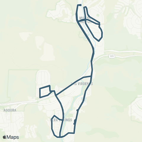 City of Calabasas Line 2 map