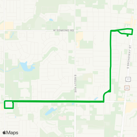 Citylink Edmond Fretz / 15th - Crest Foods map