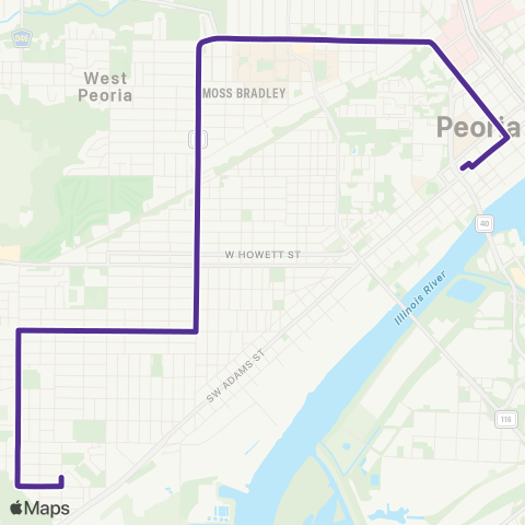 CityLink Western map