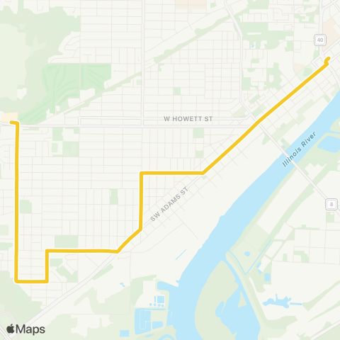 CityLink South Adams map