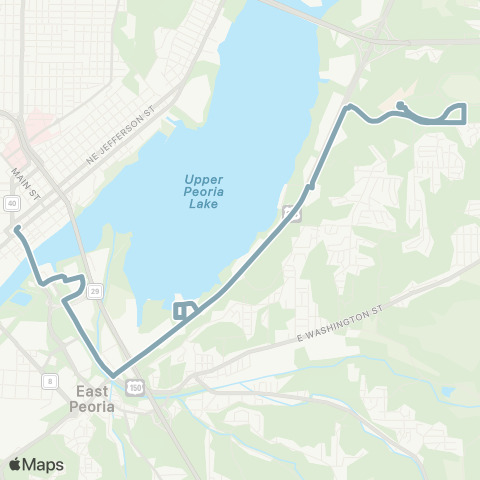 CityLink ICC Express map
