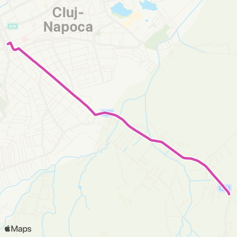 CTP Cluj Col. Borhanci - P-ta Stefan cel Mare map