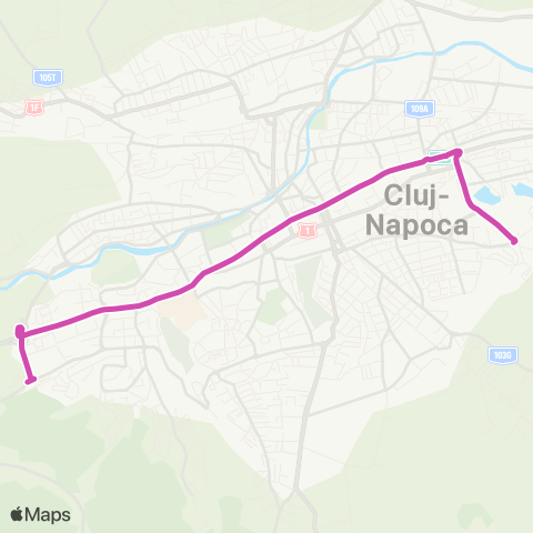 CTP Cluj Str. Unirii - Str. Bucium map