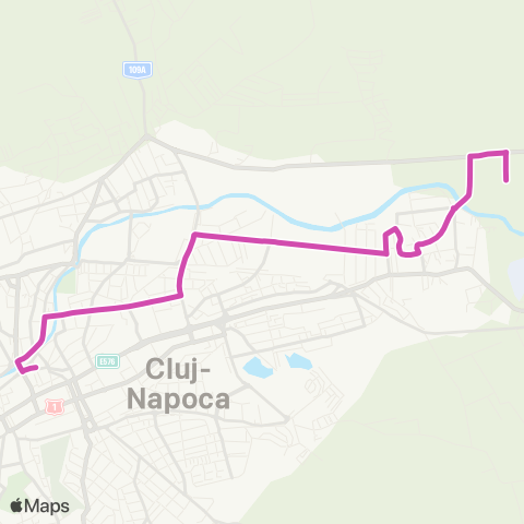 CTP Cluj P-ta M. Viteazul - Str. Emerson map