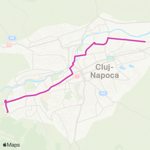 CTP Cluj Str. Bucium - Str. Plevnei map