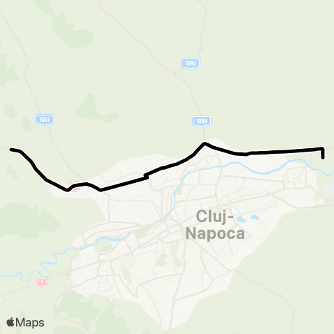 CTP Cluj Baciu-Emerson map