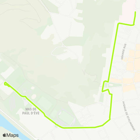 CmonBus Navette Centre Ville Grenouillet Ot map