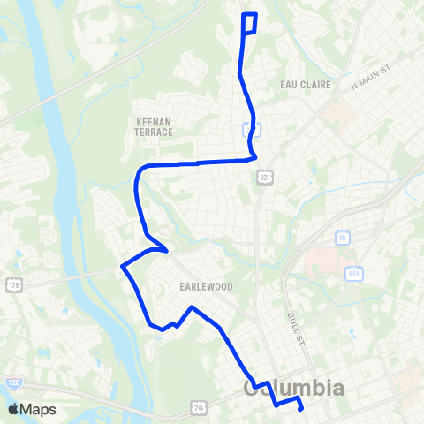 The Comet Eau Claire map