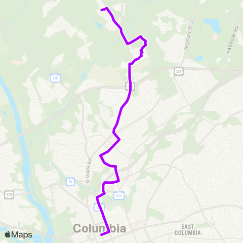 The Comet Fairfield map