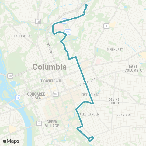 The Comet Harden map