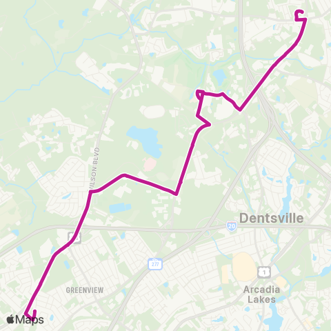 The Comet North Main / Hardscrabble map