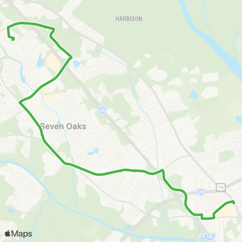 The Comet St Andrews Local map