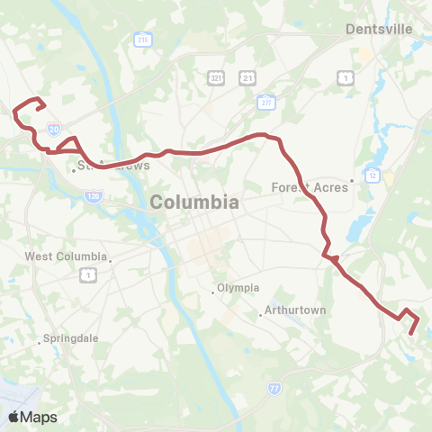 The Comet Beltline Crosstown map