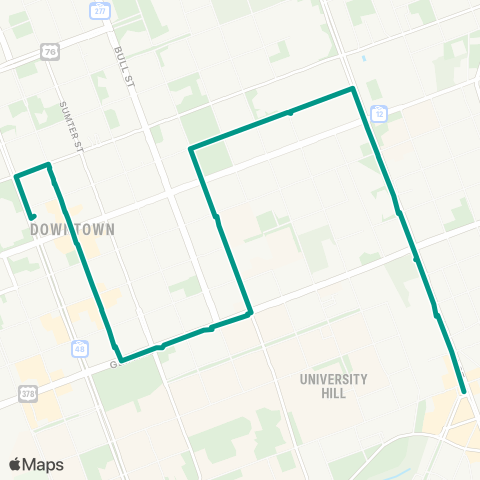 The Comet Soda Cap Connector East map
