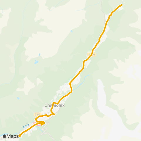 Chamonix Mobilité Chamonix Le Tour / Chamonix Glacier des Bossons map