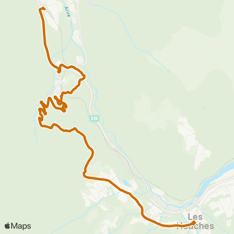 Chamonix Mobilité Les Houches La Villiaz / Servoz Gare map