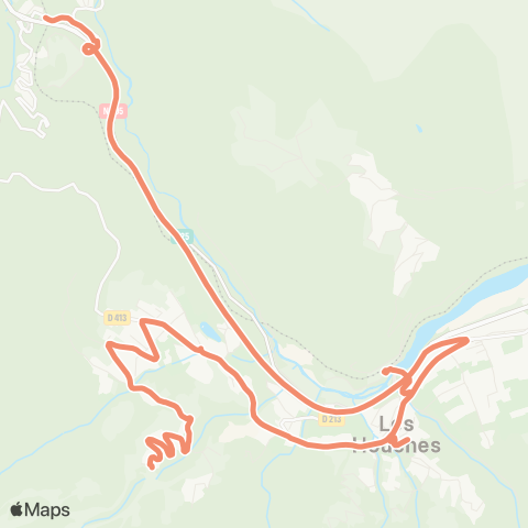 Chamonix Mobilité Maison Neuve / les Houches Gare map