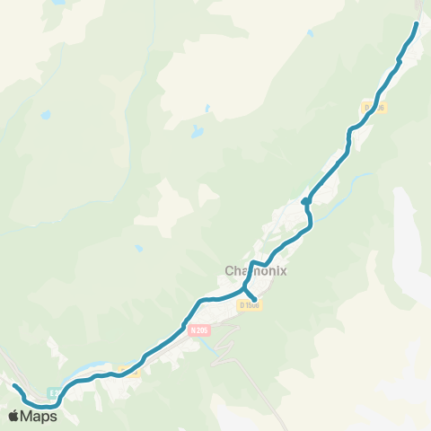 Chamonix Mobilité Les Houches Le  Prarion / Chamonix Sud map