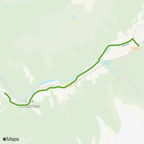 Chamonix Mobilité Chamonix Sud / Les Houches Le Prarion map